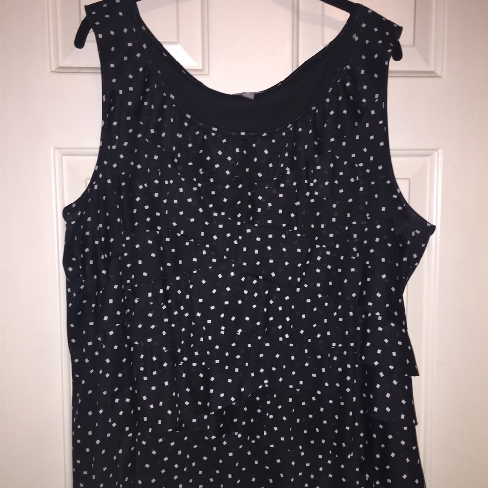 Ruffle print top